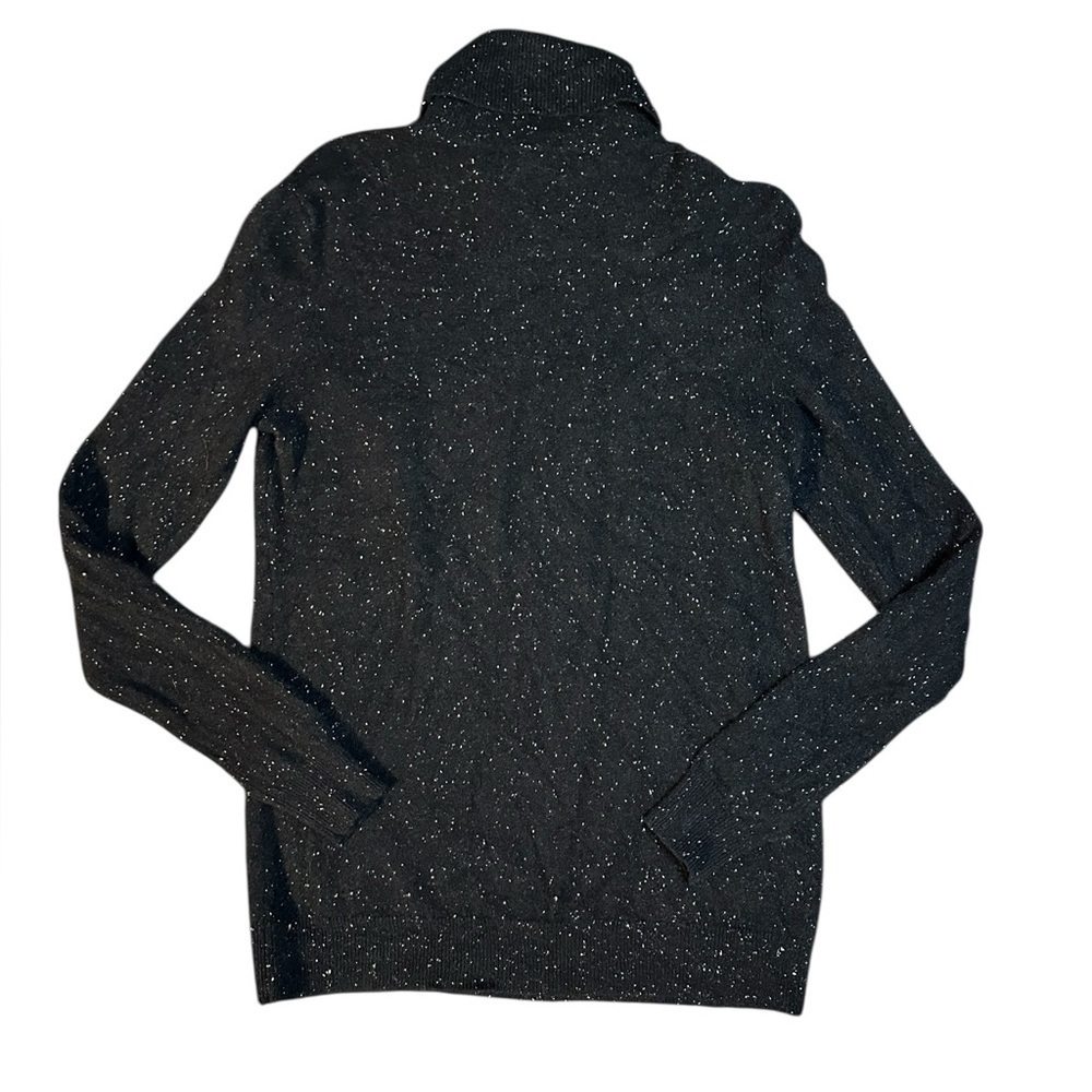 Bloomingdale’s Black Cashmere Turtleneck Sweater Large - Picture 4 of 5